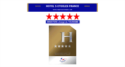 Desktop Screenshot of hotelcinqetoilesfrance.com